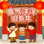 喜气洋洋迎新年